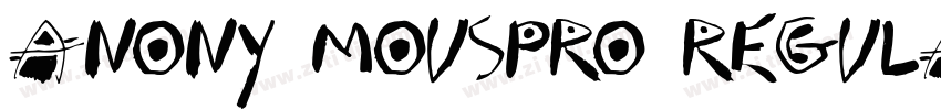 Anony mousPro Regula字体转换